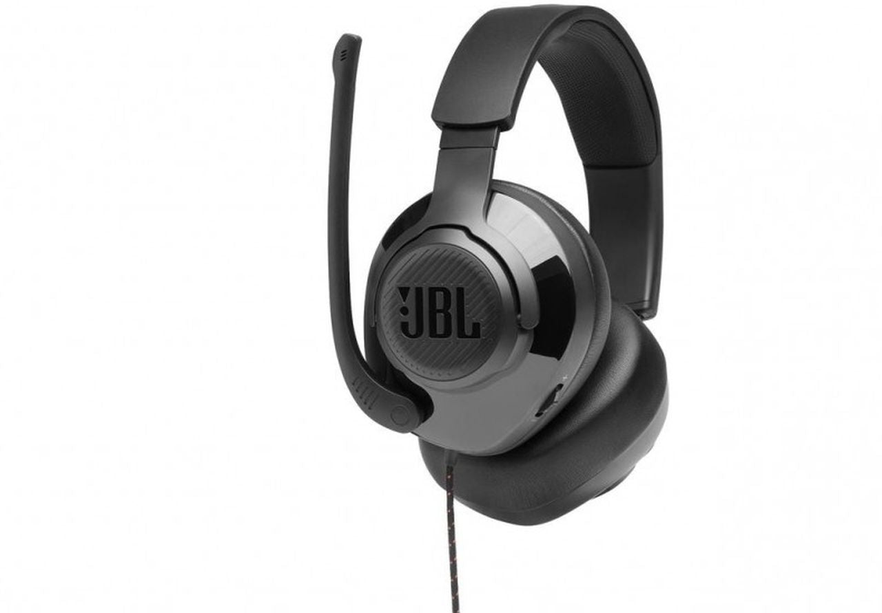 JBL Quantum 200Wired Over ear Gaming Headset with Flipup Mic - Black