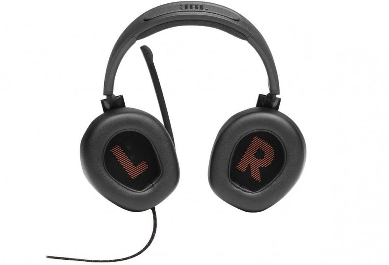 JBL Quantum 200Wired Over ear Gaming Headset with Flipup Mic - Black
