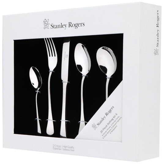 Stanley Rogers - Manchester Cutlery Set, 30 Piece - Stainless Steel