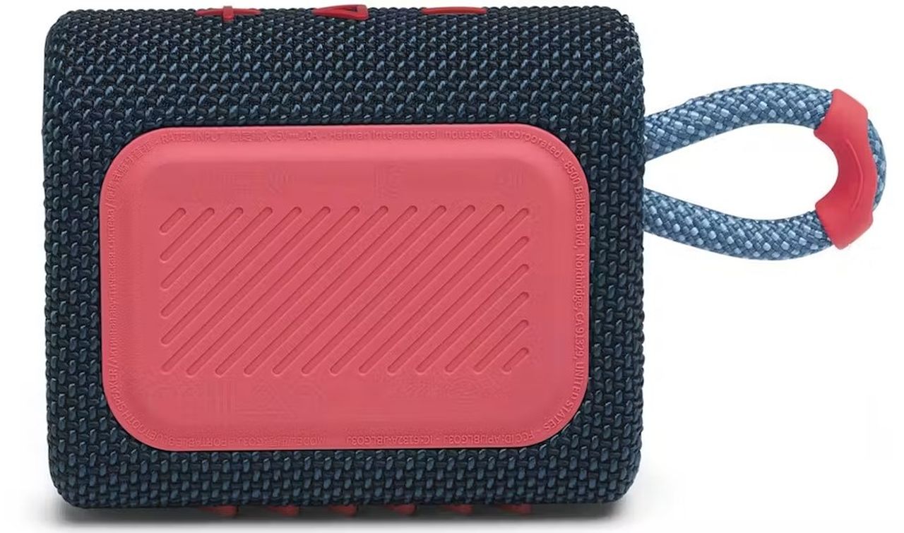 JBL GO 3 Portable Waterproof Speaker - Blue/Pink