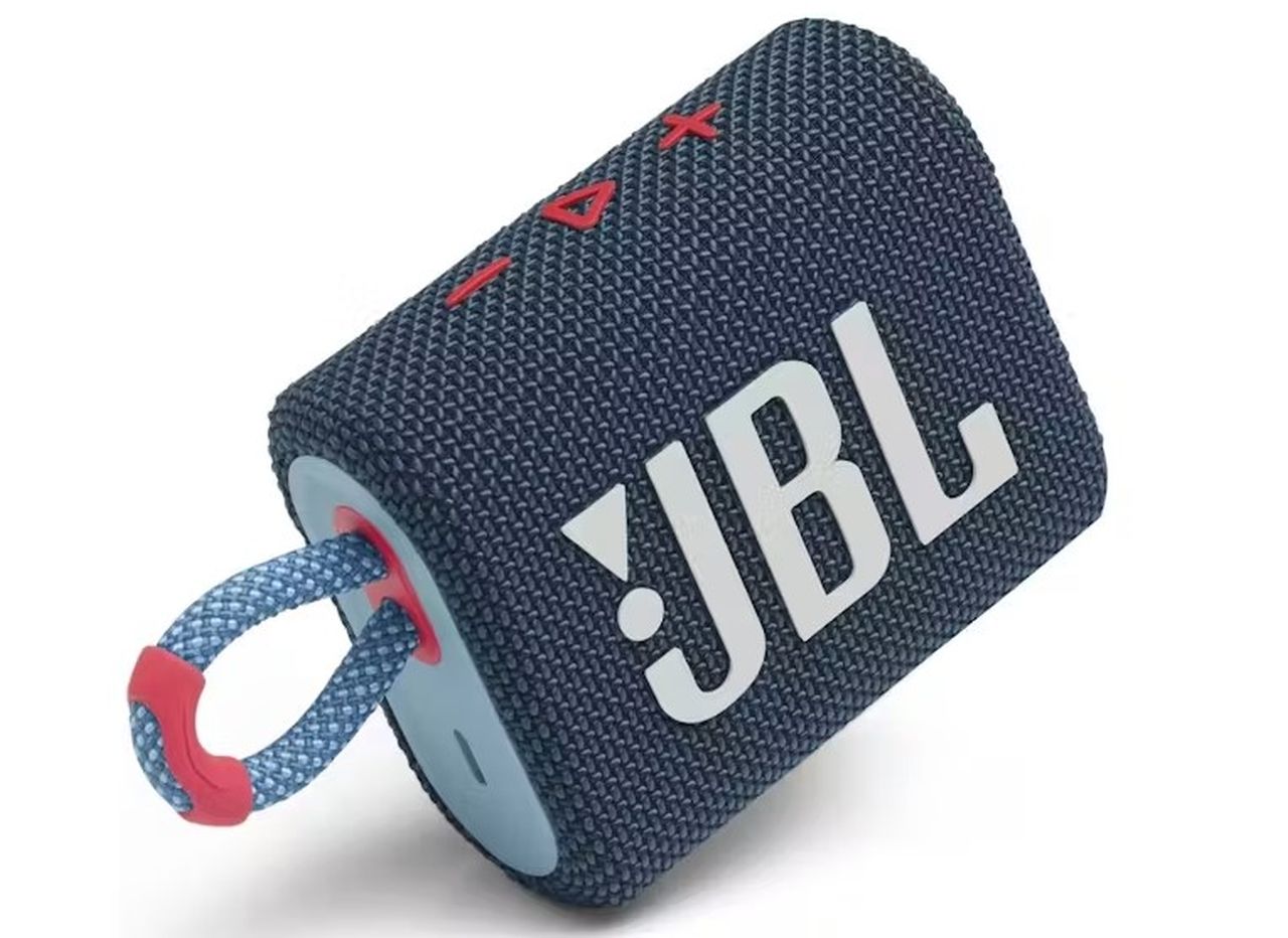 JBL GO 3 Portable Waterproof Speaker - Blue/Pink