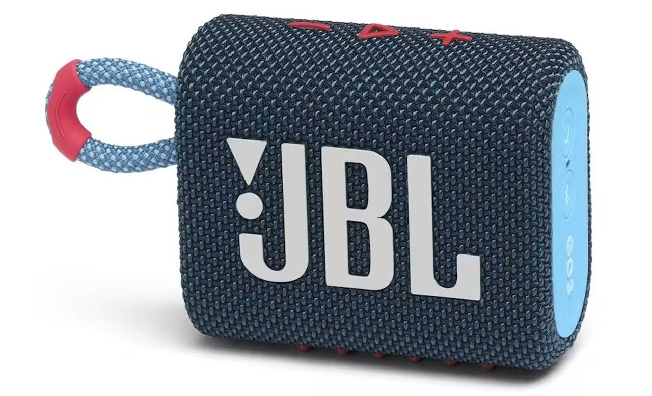 JBL GO 3 Portable Waterproof Speaker - Blue/Pink