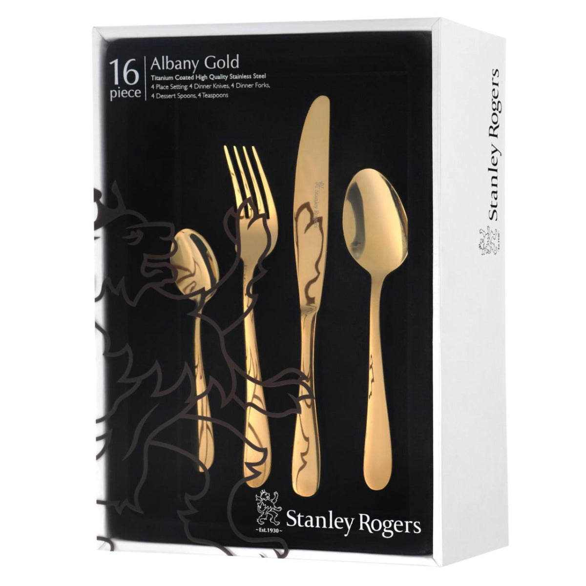 Stanley Rogers - Albany Gold 16 Piece Cutlery Set