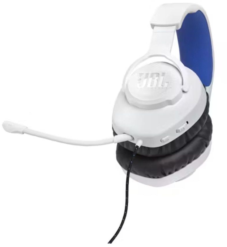 JBL - Quantum 100P Wired Over Ear Gaming Headset - White (PS version)