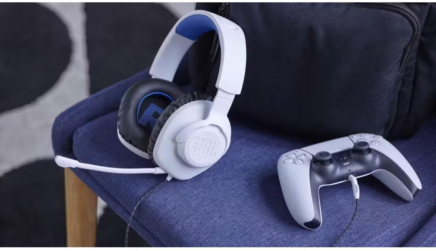 JBL - Quantum 100P Wired Over Ear Gaming Headset - White (PS version)