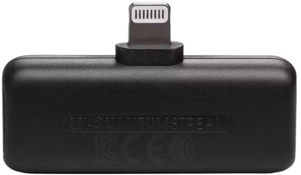 JBL - Quantum Stream Wireless Lightning Mic - Black