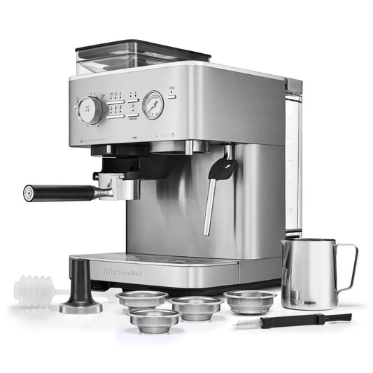 KitchenAid - Semi Auto Espresso Machine - Stainless Steel