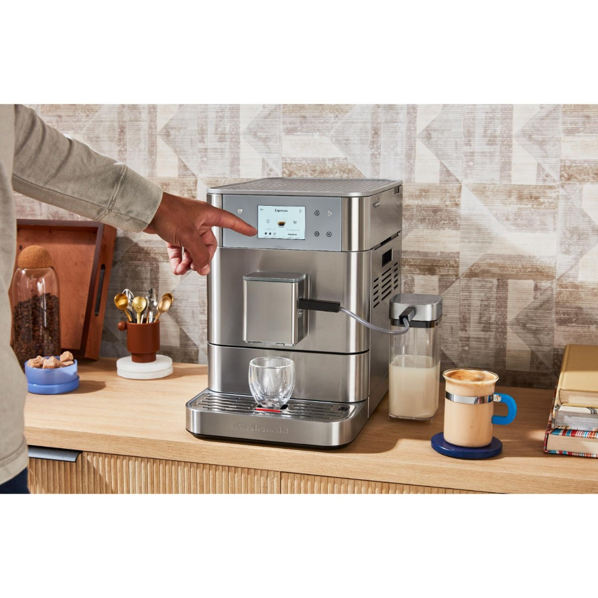 KitchenAid - KF7 Fully Automatic Espresso Machine - Stainless Steel