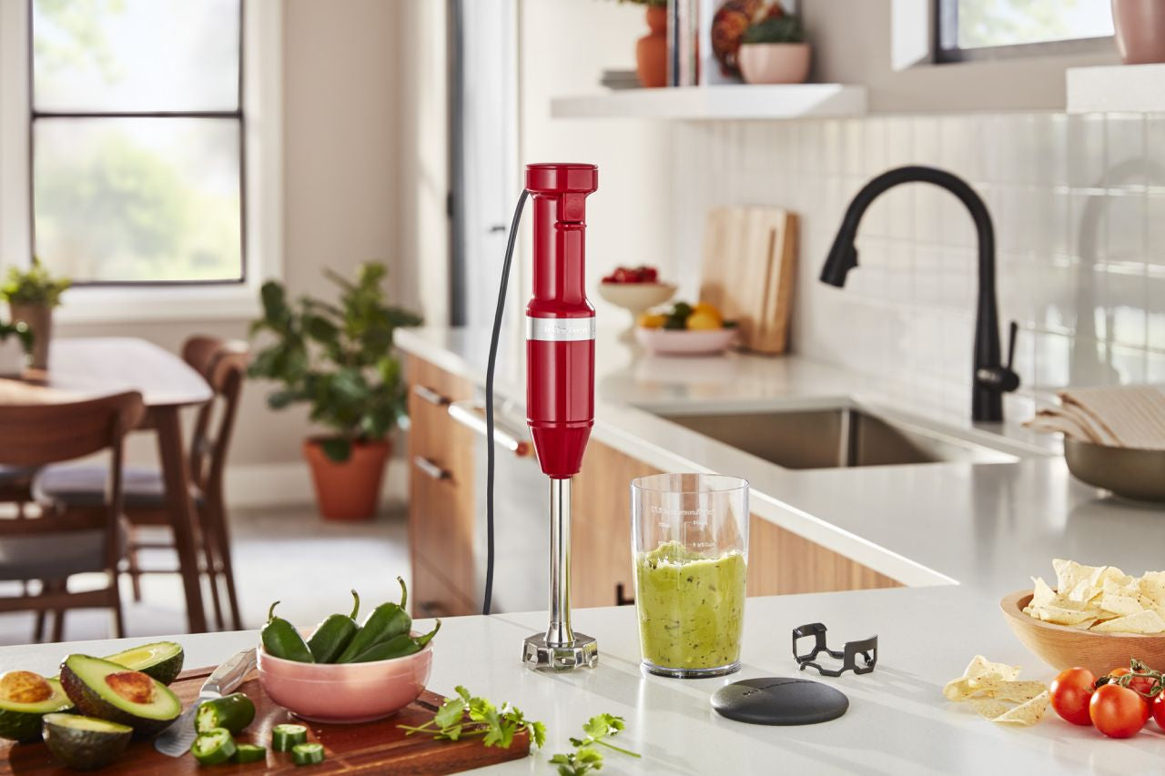 KitchenAid - Corded Hand Blender - Empire Red