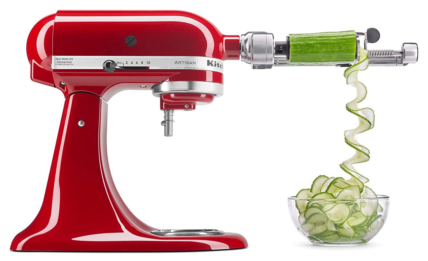 KitchenAid - Spiralizer Plus Electric Mixer Attachment - Stainless Steel