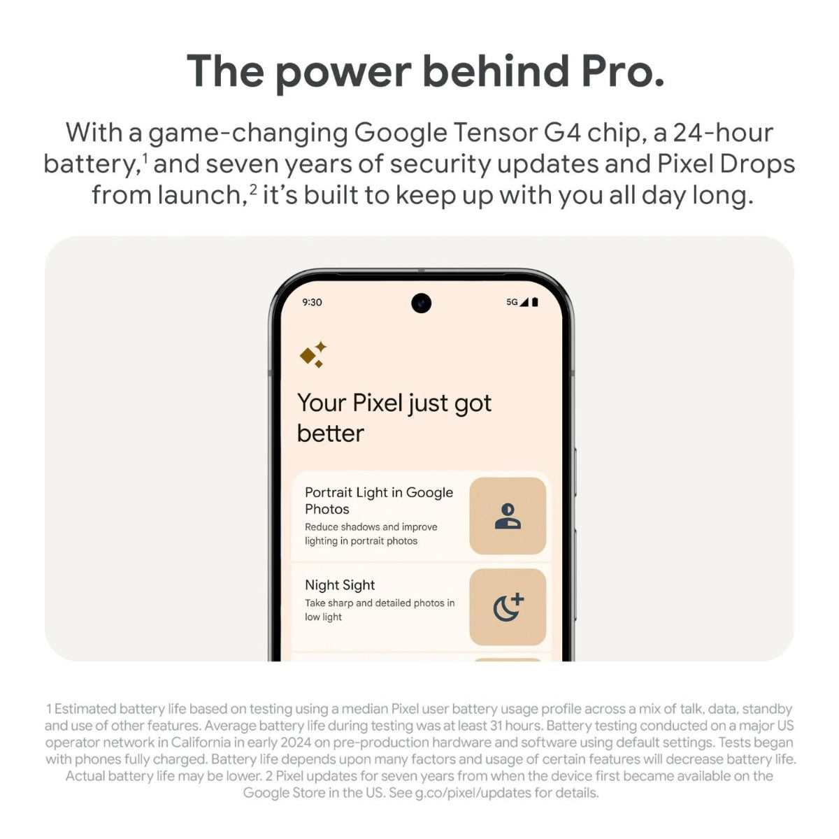 Google - Pixel 9 Pro 128GB - Porcelain