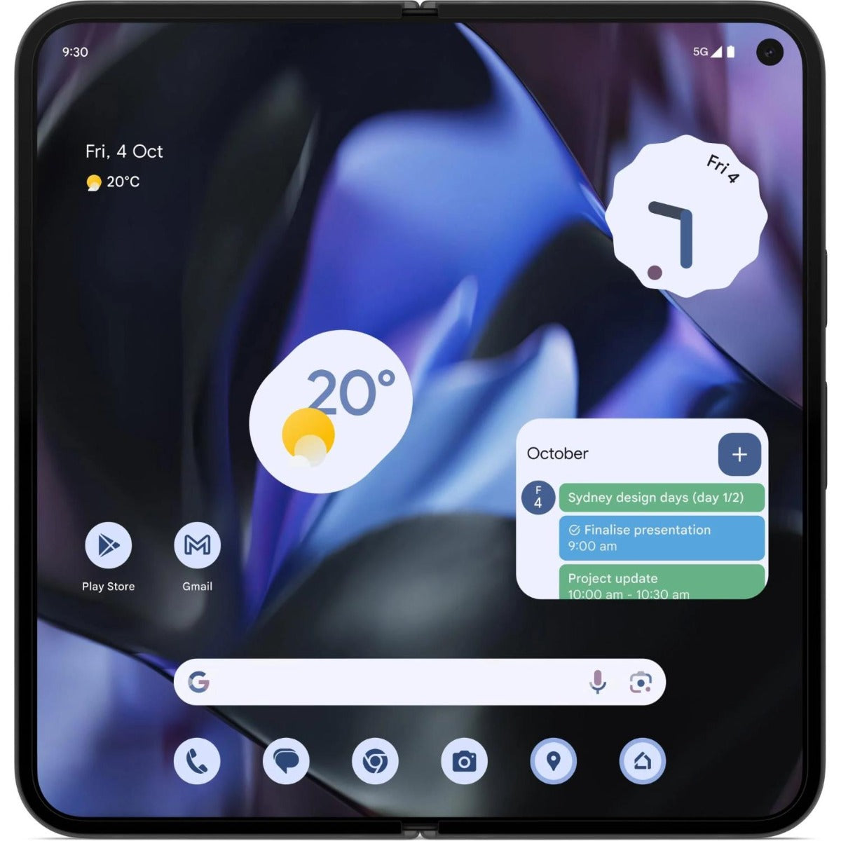 Google - Pixel 9 Pro Fold 512GB - Obsidian
