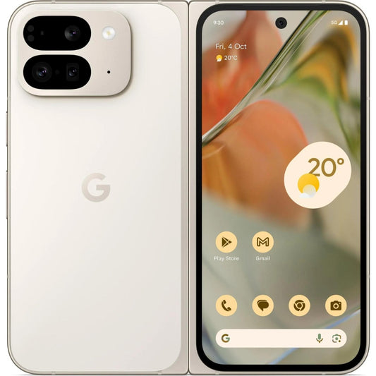 Google - Pixel 9 Pro Fold 256GB - Porcelain