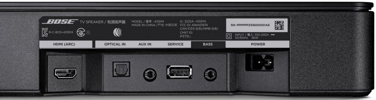 Bose - TV Speaker - Black