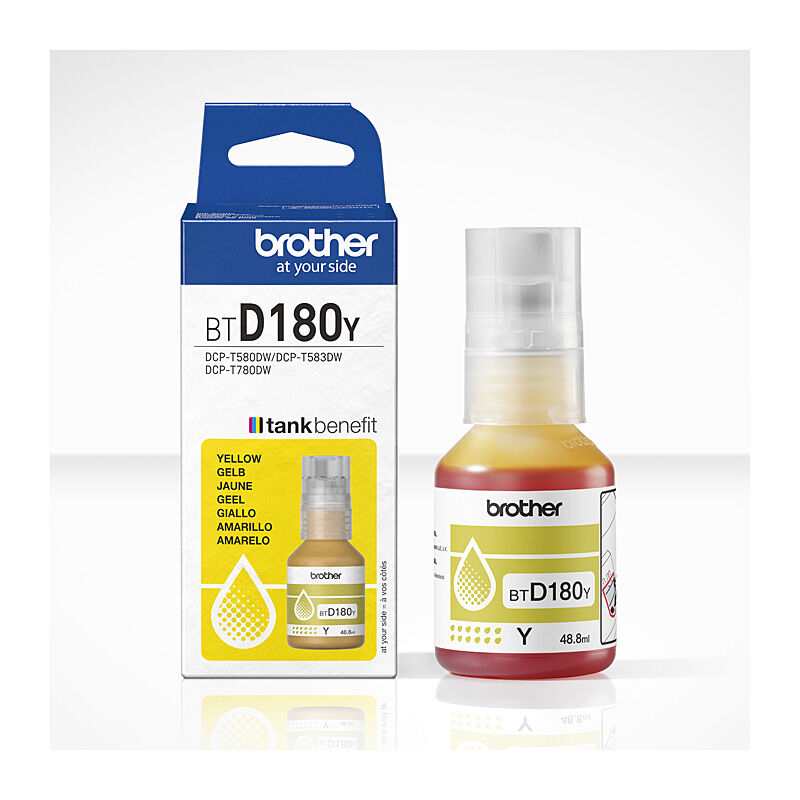 Brother BTD180Y Yel ink Bottle - Wholesales Supply