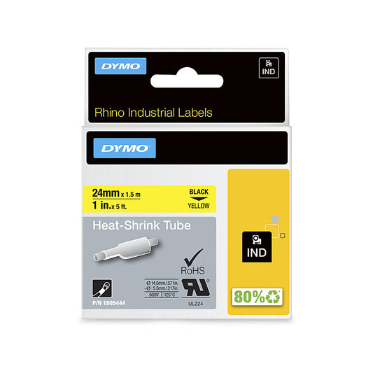 Dymo Rhno Heat Shrk 12mm Yel