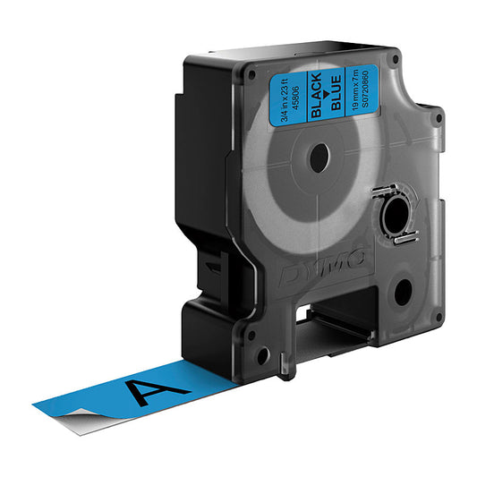 D1 Blk on Blue 19mmx7m Tape