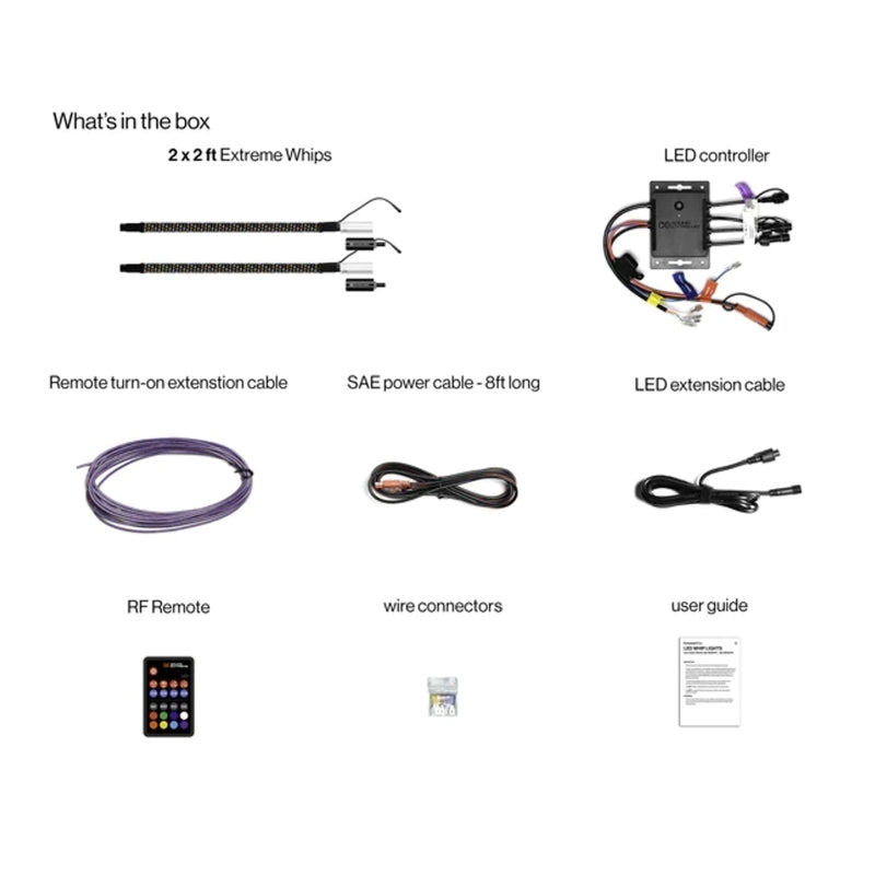 Ecoxgear Whip 2ft 2pk + Con