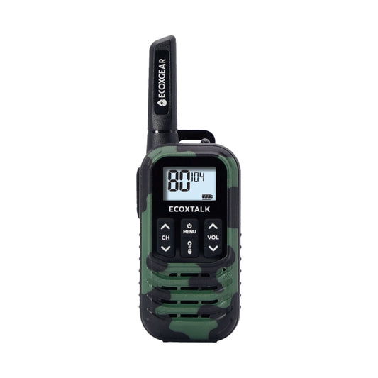 EcoX UHF 0.5W 2 Pk Blk/GrnCamo