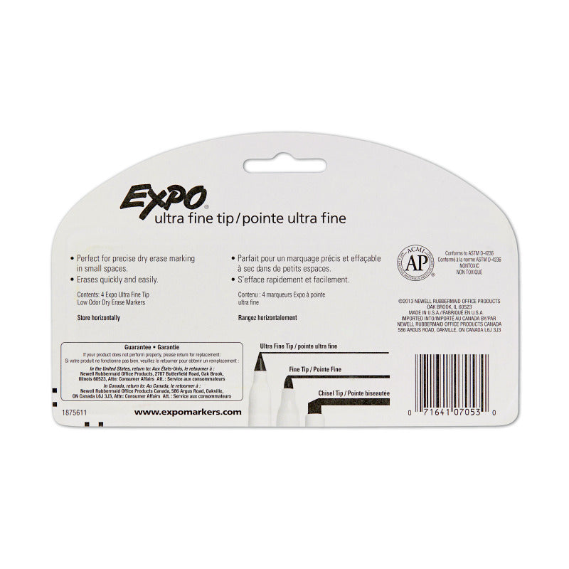 Expo W/B Mrkr Fine Ast Pk4 Bx6