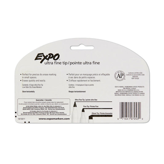 Expo W/B Mrkr Fine Ast Pk4 Bx6