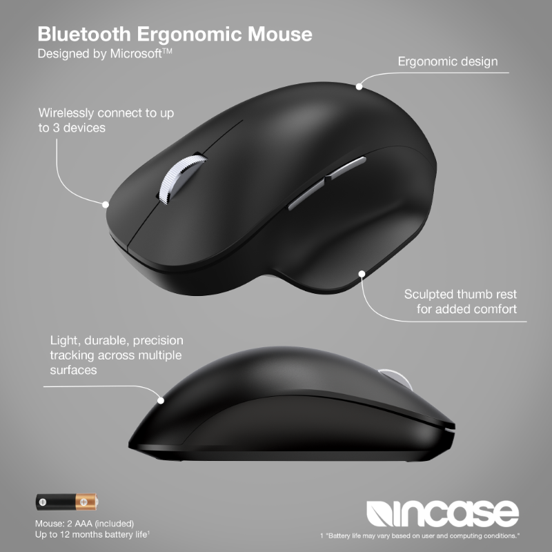 Incase BT Ergonomic Mouse BK