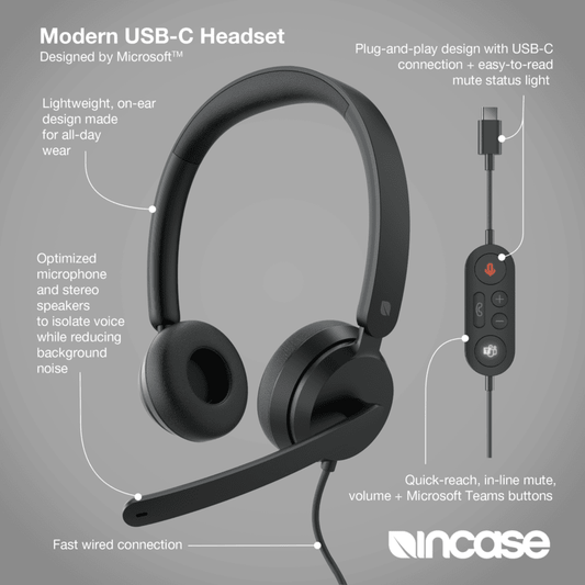 Incase Modern USB-C Headset BK