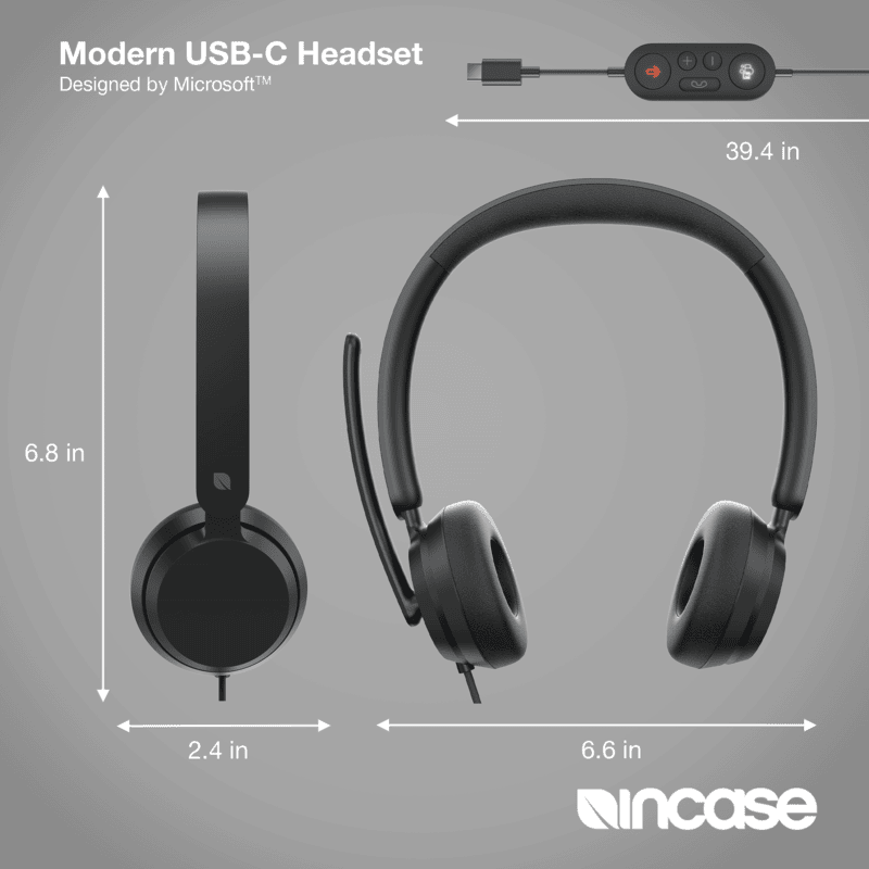 Incase Modern USB-C Headset BK