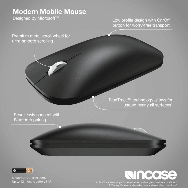 Incase Modern Mobile Mouse BK