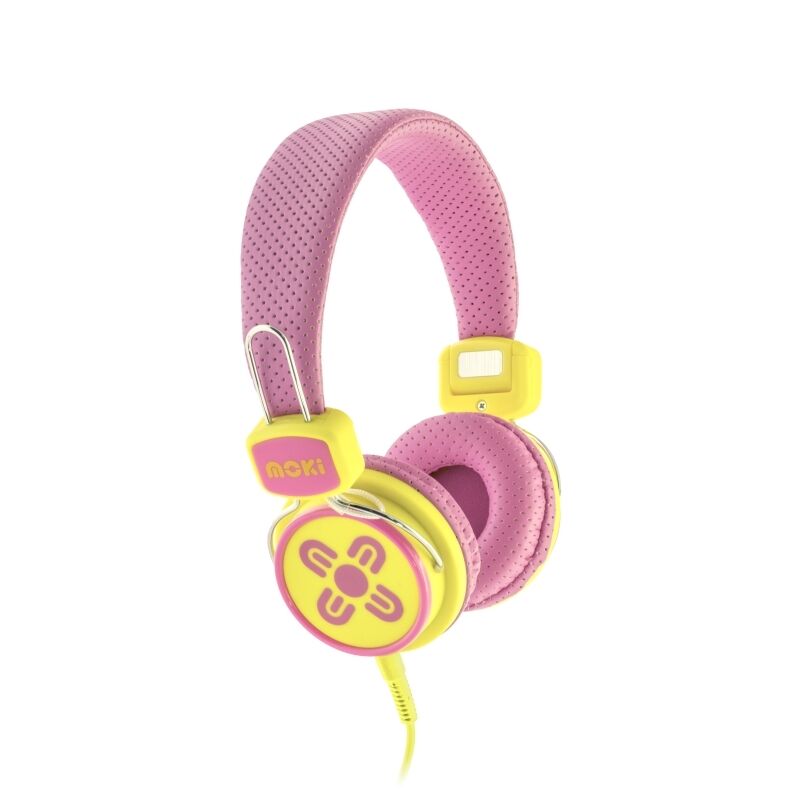 Moki Kids Safe Headphone Pk/Yl - Wholesales Supply