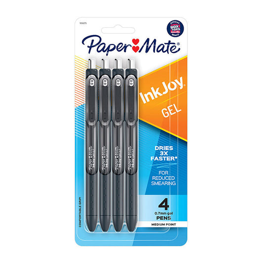 PM InkJoy Gel .07 Blk Pk4 Bx6 - Wholesales Supply