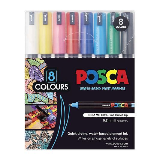 Posca PC-1MR UltraFine Ast Pk8 - Wholesales Supply