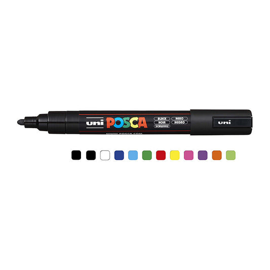 Posca PC-5M MedBlt Mk Ast Pk12 - Wholesales Supply