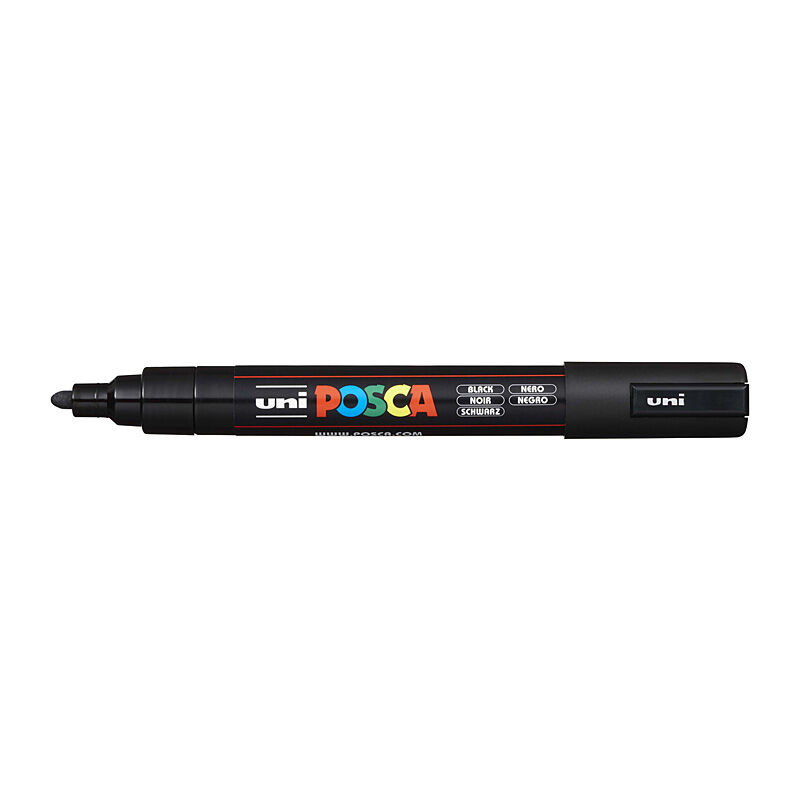 Posca PC-5M Med Blt Paint Blk - Wholesales Supply