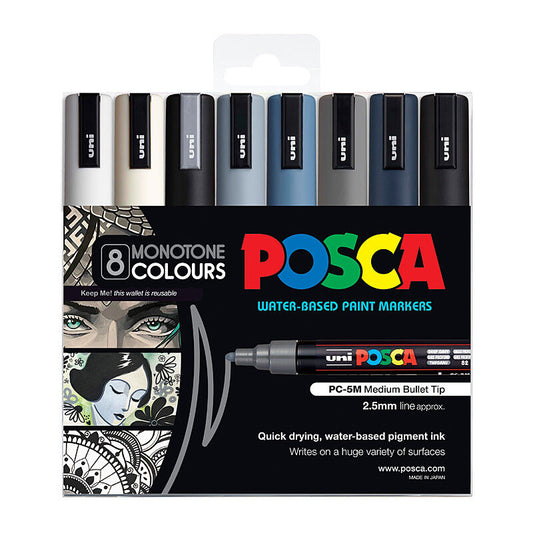 Posca PC-5M Med Blt Mono Pk8 - Wholesales Supply
