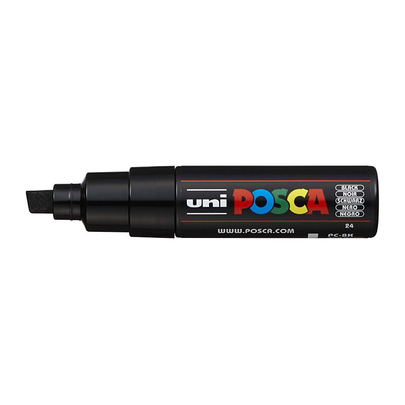 Posca PC-8M Bold Chisel Black - Wholesales Supply
