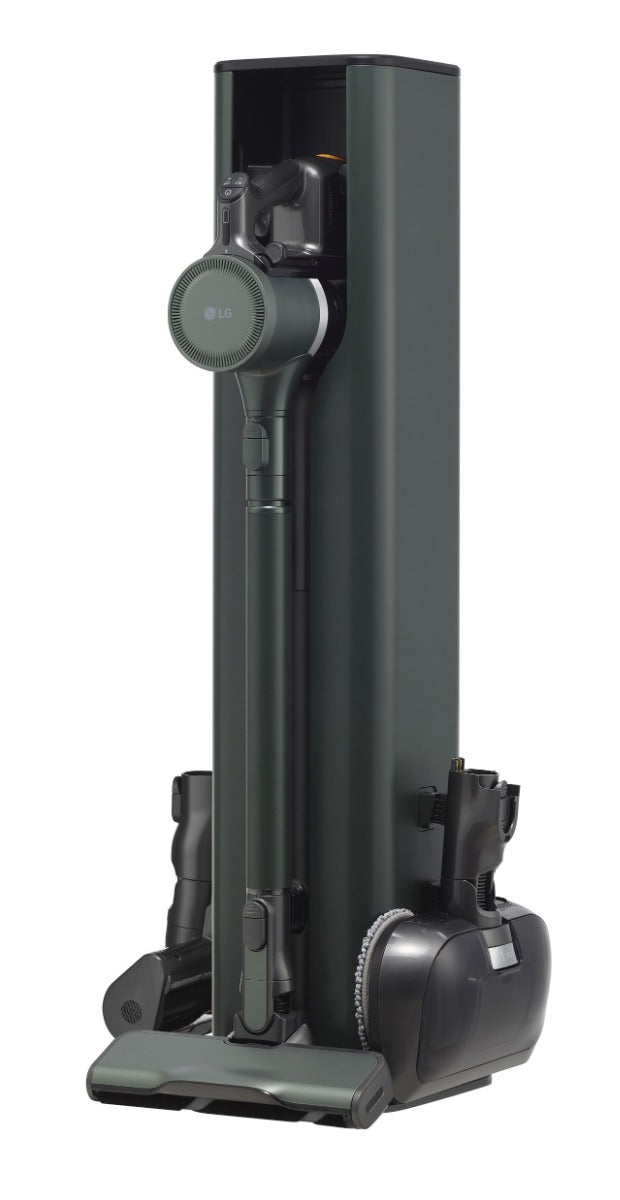 LG - CordZero Handstick Vacuum w All-in-One Tower - Forest Green