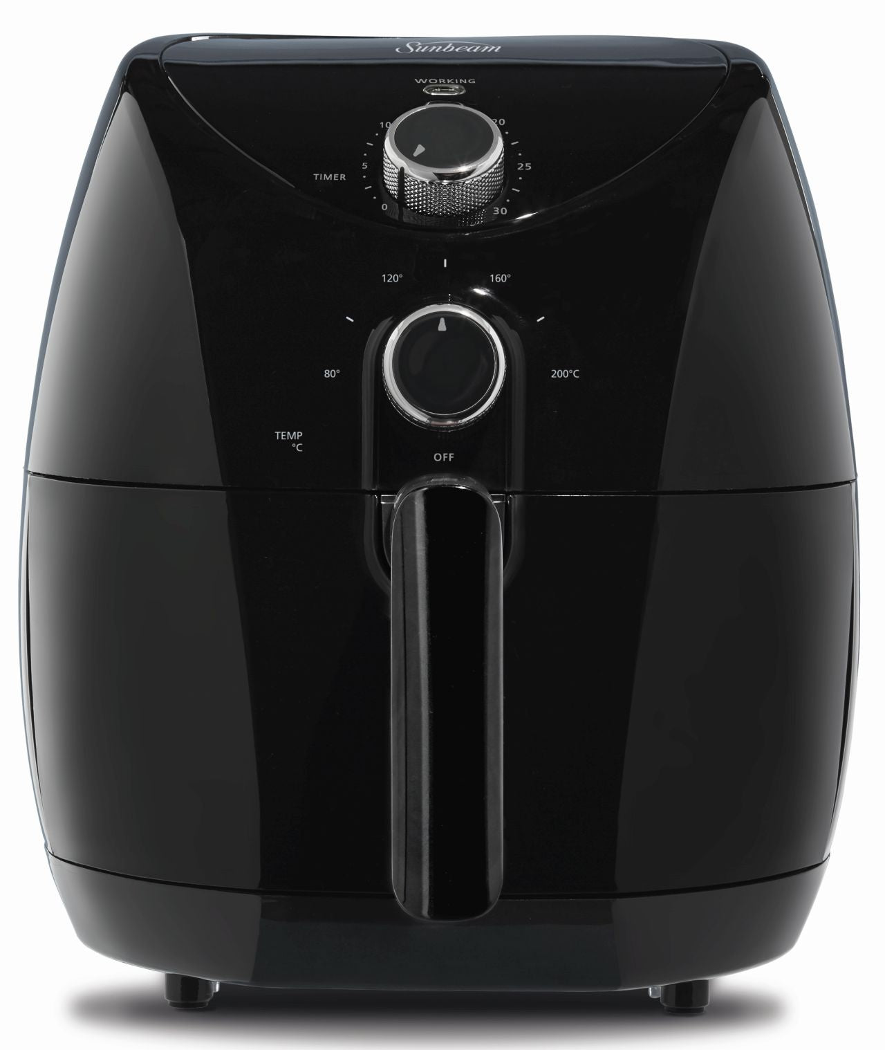 Sunbeam - Copper Infused DuraCeramic Air Fryer - Black