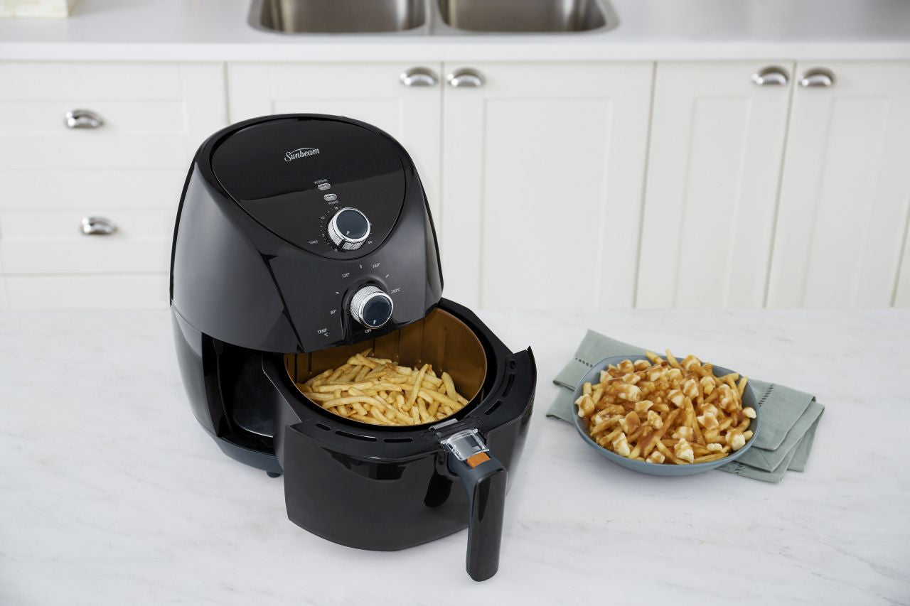 Sunbeam - Copper Infused DuraCeramic Air Fryer - Black