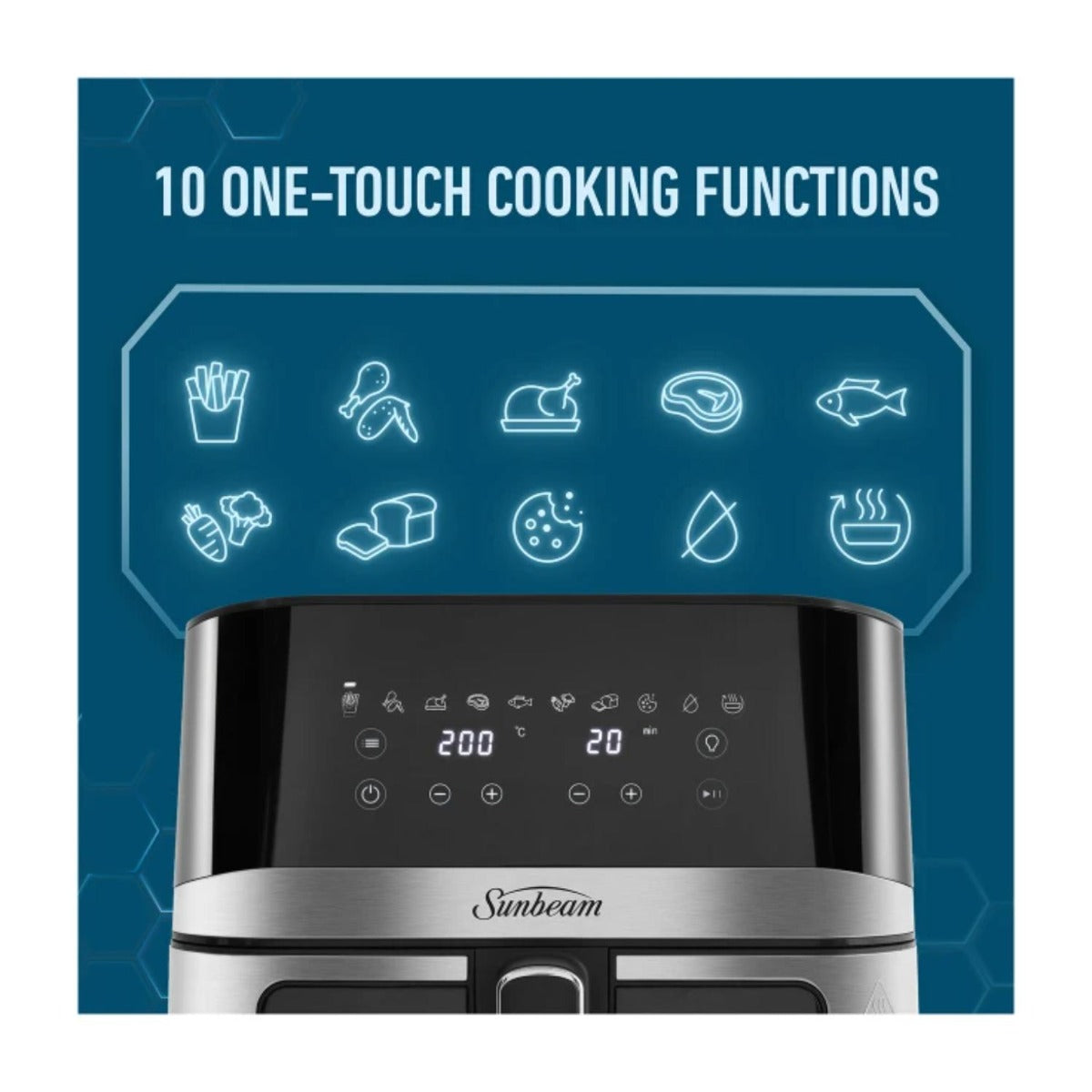 Sunbeam - 7.5L Alinea Max DiamondForce Air Fryer