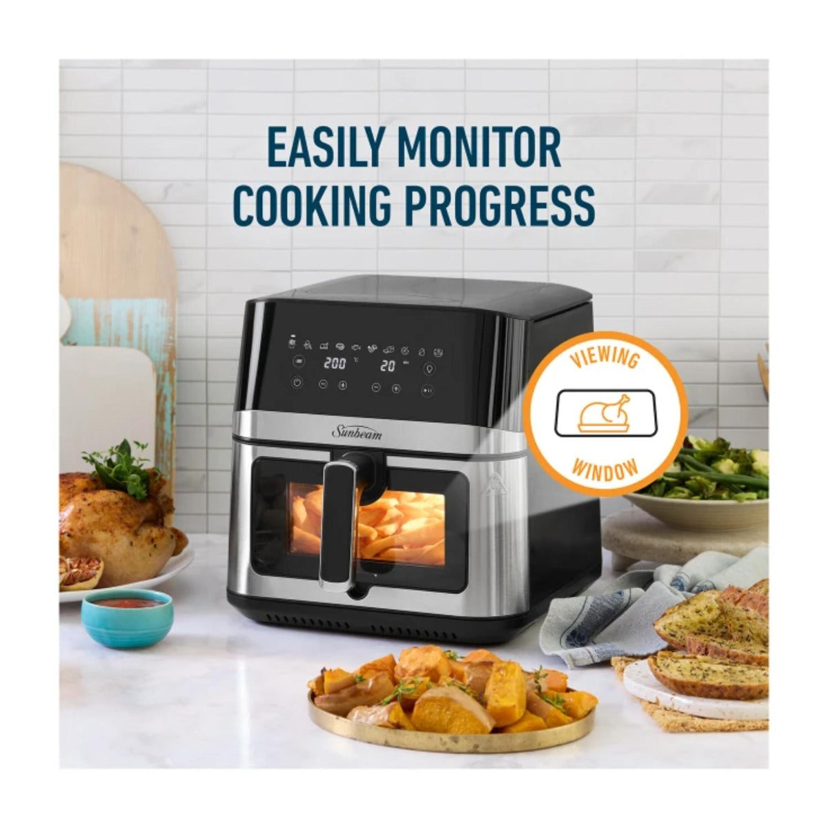 Sunbeam - 7.5L Alinea Max DiamondForce Air Fryer