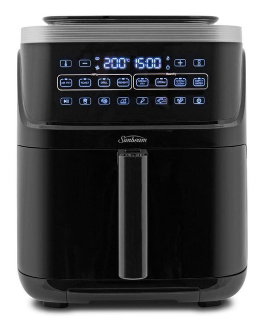 Sunbeam - 7L Steam Air Fryer - Black