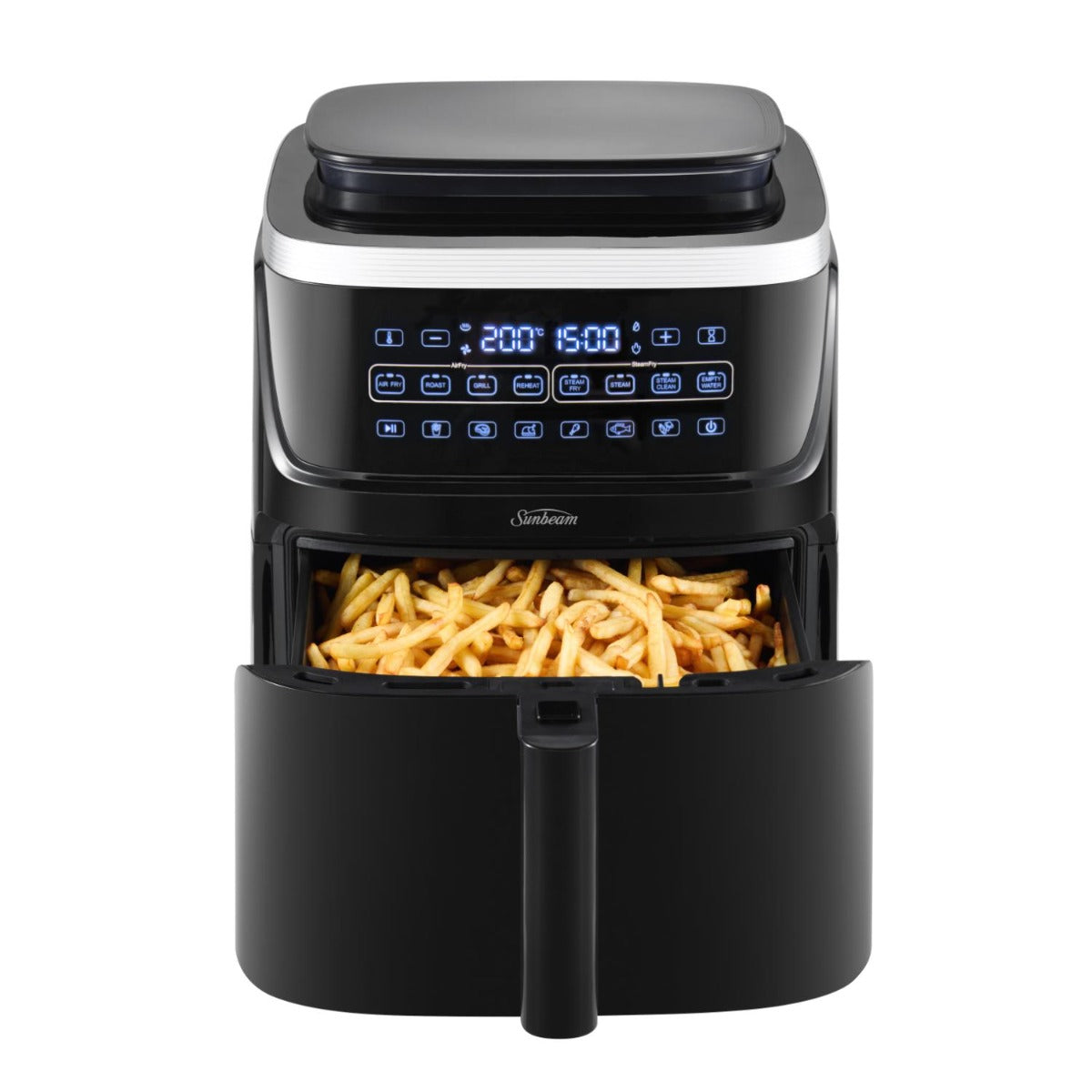 Sunbeam - 7L Steam Air Fryer - Black