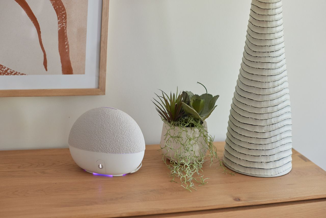 Homedics - Ellia Stone Aroma Diffuser Ceramic - Taupe