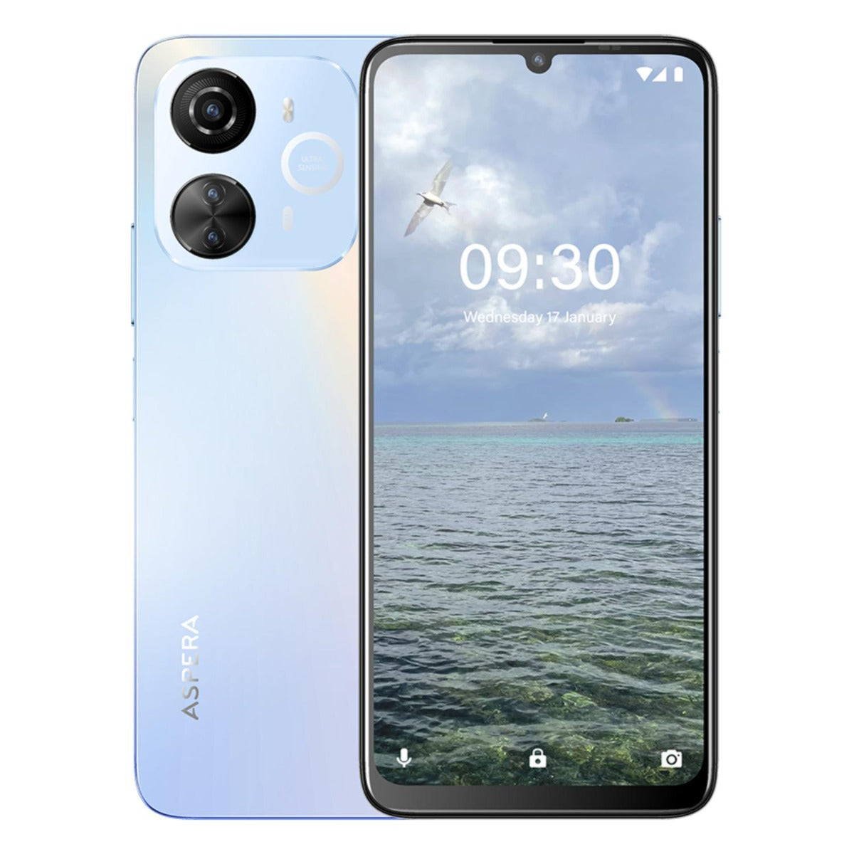 Aspera - AS10 128GB 4G Smartphone - Blue