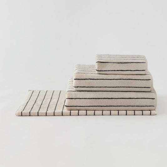 Sheridan Aven Stripe Hand Towel - Limestone