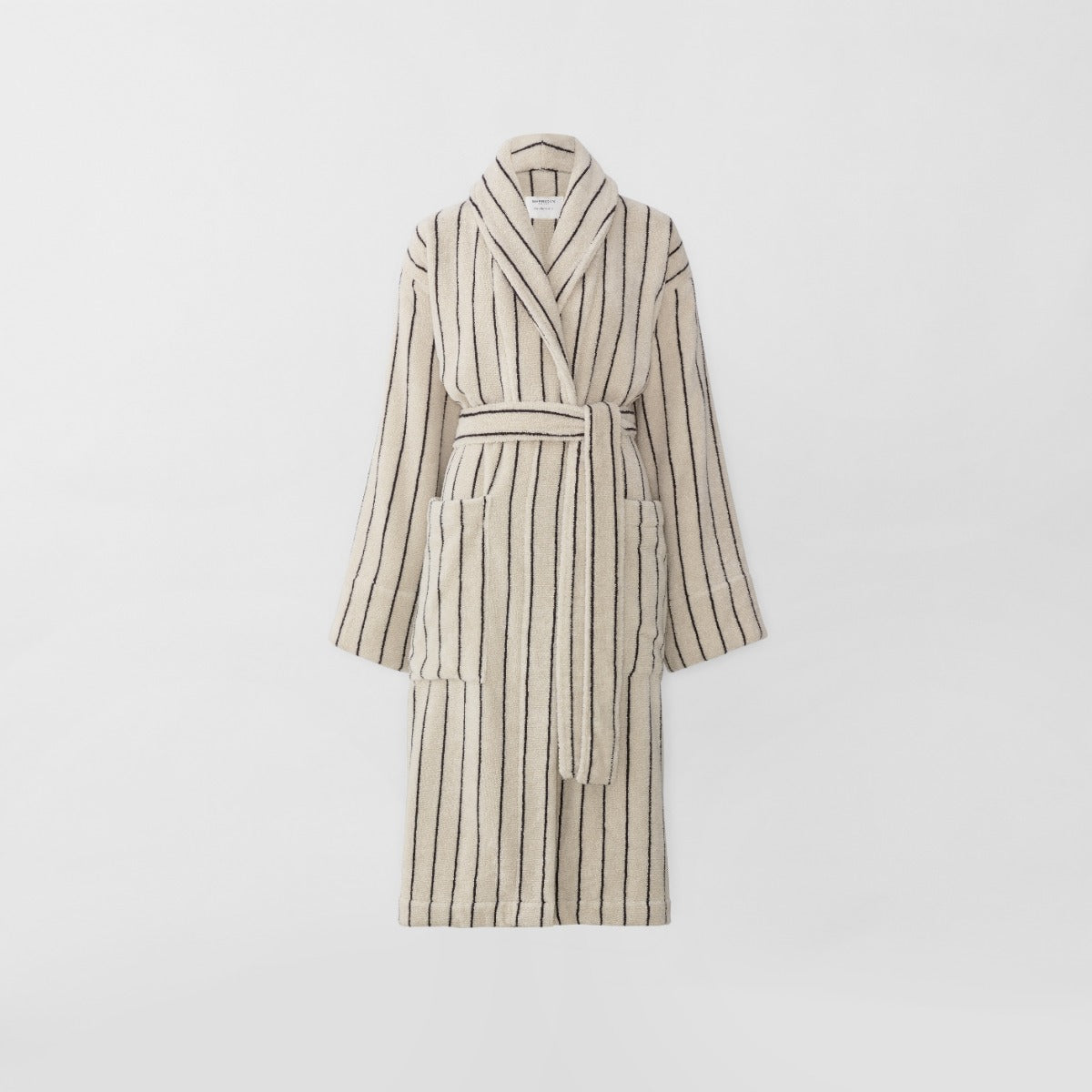 Sheridan Aven Stripe Robe - S/M Limestone