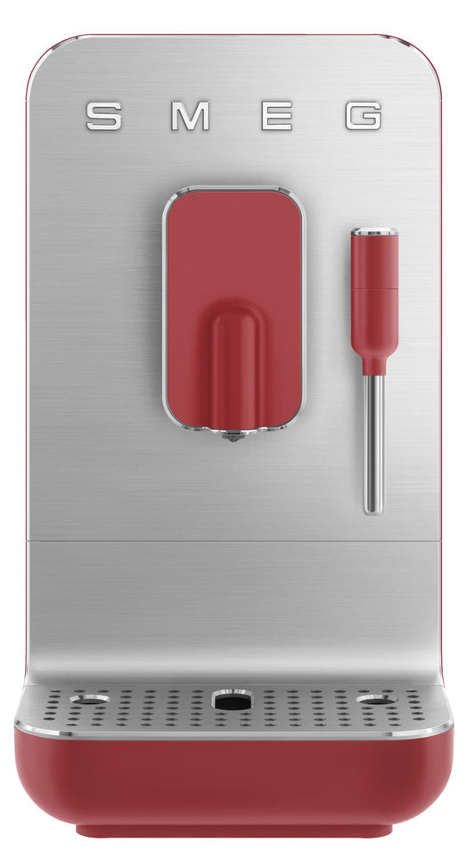 Smeg - 50's Style Auto Coffee Machine with Steam - Red