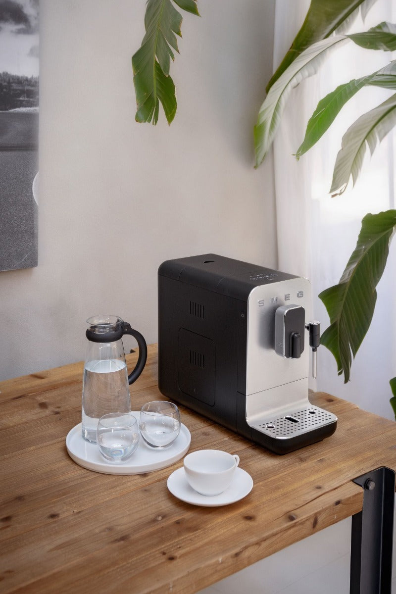 Smeg - Bean to Cup Coffee Machine with Steam Wand - Black Matt