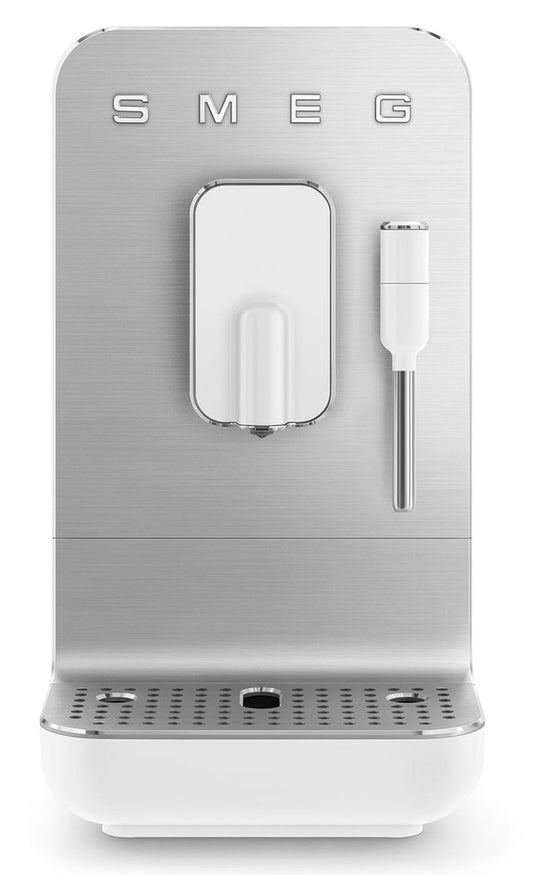 Smeg - Bean to Cup Coffee Machine with Steam Wand - White Matt